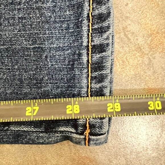 Aura From The Women At Wrangler 10R Blue Denim Jeans Slim Fit Mid Rise 32X29" - Picture 6 of 6